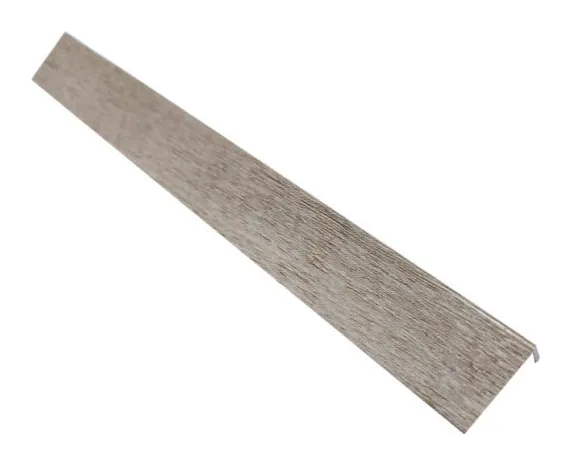 Angular louver tipo L laminado beige sobrio 2.5 cm × 2.5 cm × 2.9 m