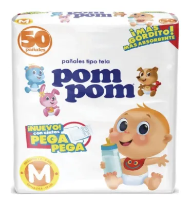 Pañal Pom Pom velcro talla M 6 × 50