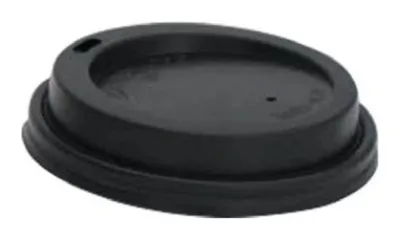Tapa TAPA90 MM plástica negra para vaso de cartón de 12 oz 50 × 20