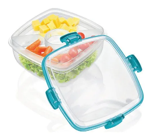Topper cuadrado lok-it salad tenedor cuchillo 1.1 L Polinplast