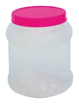 Tarro nevado base traslucida+tapa rosca colores surtidos