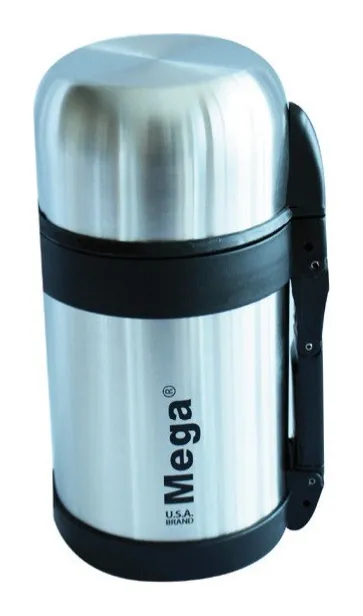 Termo multi purpose acero inoxidable 0.8 L con asa correa y doble taza