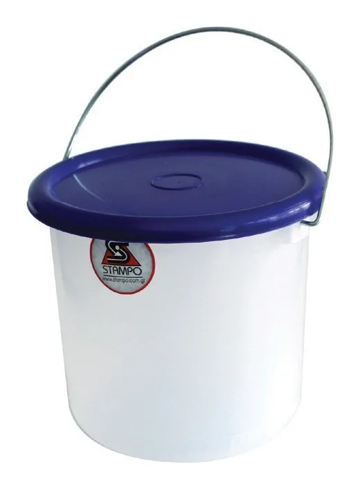 Cubeta de 2.2 L natural con tapa