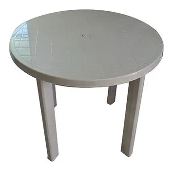 Mesa redonda color beige