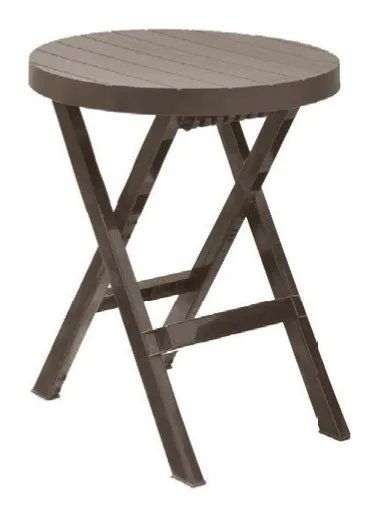 Mesa redonda plegable baru mocca