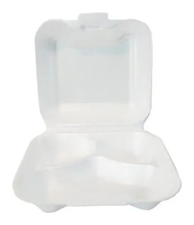 Bandeja doble 9×9 con división Eco Crystal biodegradable 4 × 50