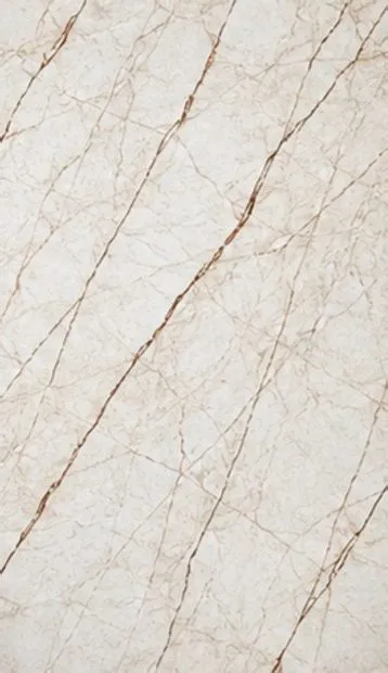 Lámina PVC marmol beige claro con vetas doradas 1.22×2.44 m