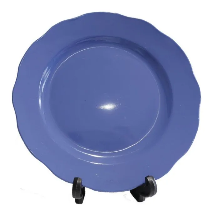 Plato plano labrado #16M docena
