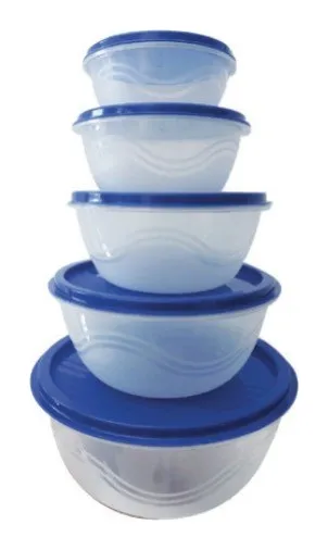 Set de 5 toppers plásticos redondos premium