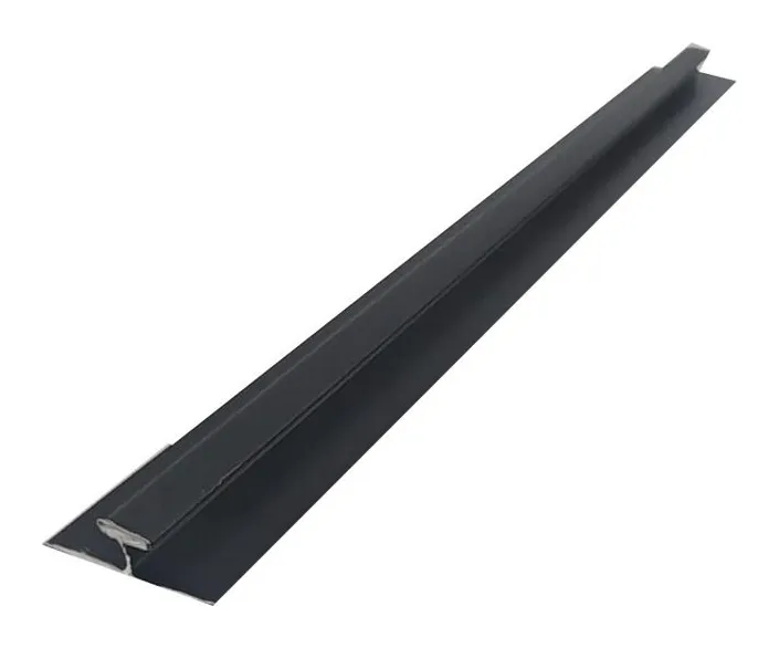 Unión H lamianas PVC color negro