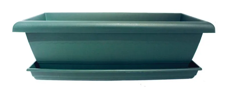 Macetero rectangular #2 verde
