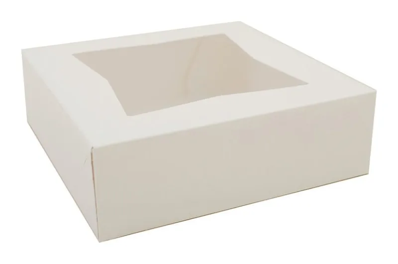 Caja blanca repostera con ventana 8×8×3 1 × 200