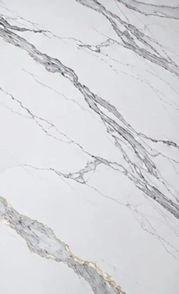Lámina PVC marmol blanco gris suave 1.22×2.44 m