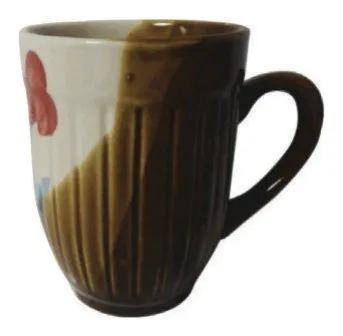 Taza para café 8 oz diseño flores 1 × 12