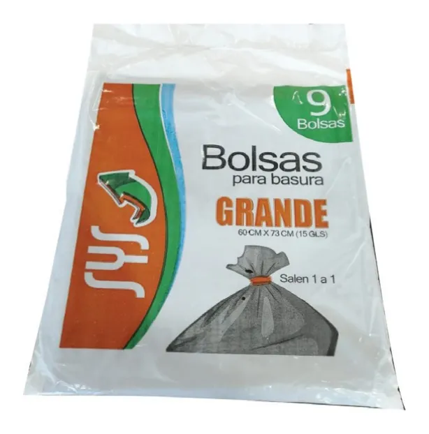 Paquete de bolsas grandes SyS 9 unidades