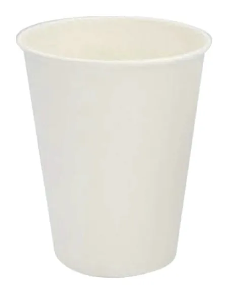 Caja de vaso de cartón 8 oz sin asa liso bebida caliente boca 80 mm