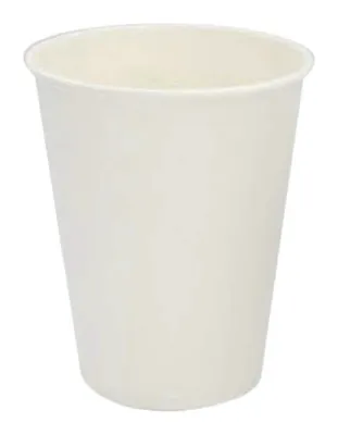 Caja de vaso de cartón 8 oz sin asa liso bebida caliente boca 80 mm