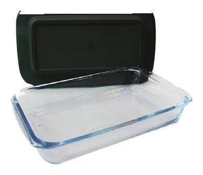 Refractario rectangular con tapa 28×17 cm 1 L