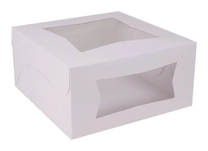 Caja blanca repostera con doble ventana 12×12×5 1 × 100
