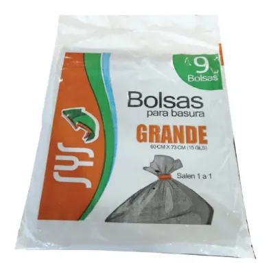 Paquete de bolsas grandes SyS 9 unidades
