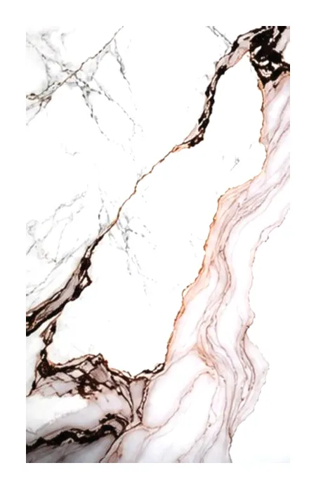 Lámina PVC marmol blanco con vetas grises marron 1.22×2.44 m