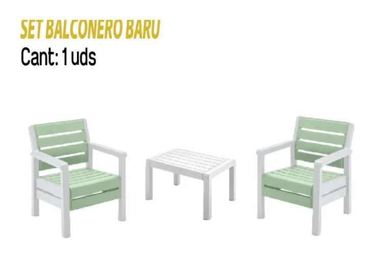 Set balconero baru wengue