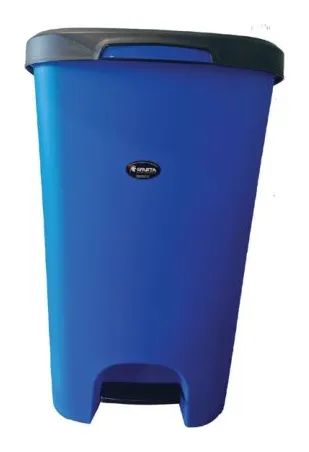 Basurero de pedal bicolor 50 L