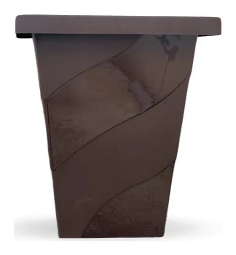 Macetero cuadrado café #2 (13 L)