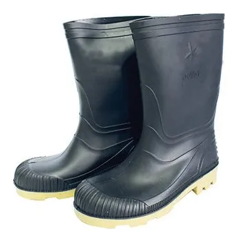Bota Goliat alta negra crema #37