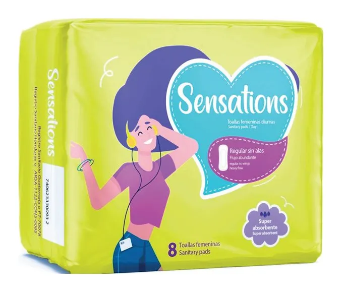 Toalla femenina Sensations día sin alas 24 × 10