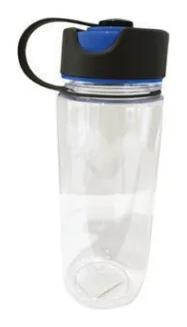 Botella plástica transparente lebi 650 ml tapa colores varios
