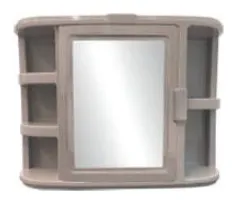 Mueble para baño con espejo blanco plastimas
