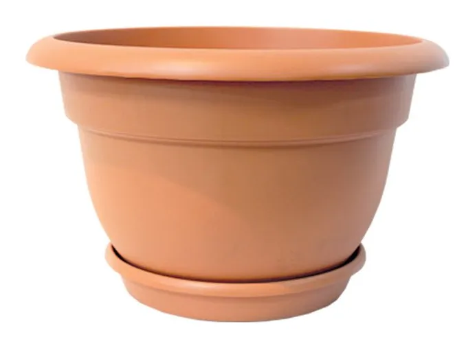 Macetero #1 con plato Sparta terracota