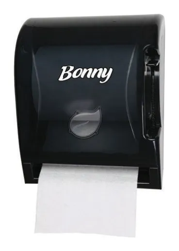 Dispensador Bonny para toalla de manos de palanca negro