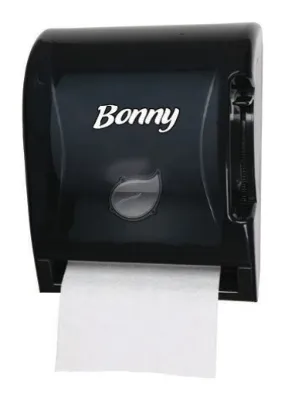 Dispensador Bonny para toalla de manos de palanca negro