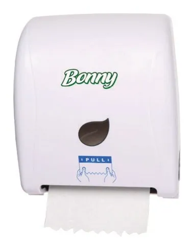 Dispensador Bonny para toalla de manos auto cut blanco