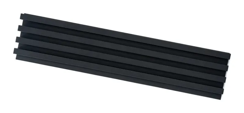 Panel WPC 16CMX23 MM × 2.9 m negro
