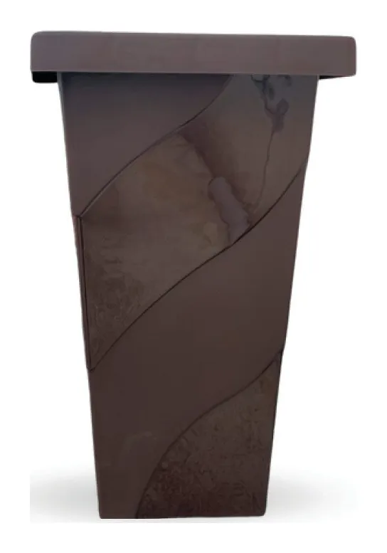 Macetero cuadrado café #3 (18.5 L)