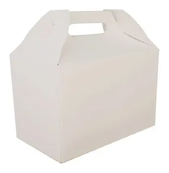 Lonchera picnic de cartón blanca 1 × 125