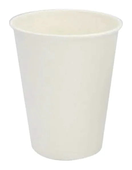 Caja de vaso de cartón 10 oz sin asa liso bebida caliente boca 90 mm