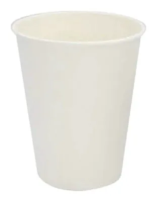 Caja de vaso de cartón 10 oz sin asa liso bebida caliente boca 90 mm