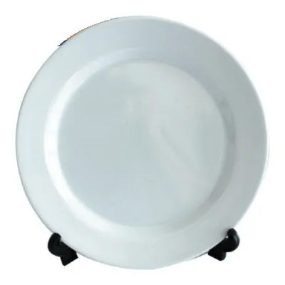 Plato extendido blanco de melamina 11 pulgadas