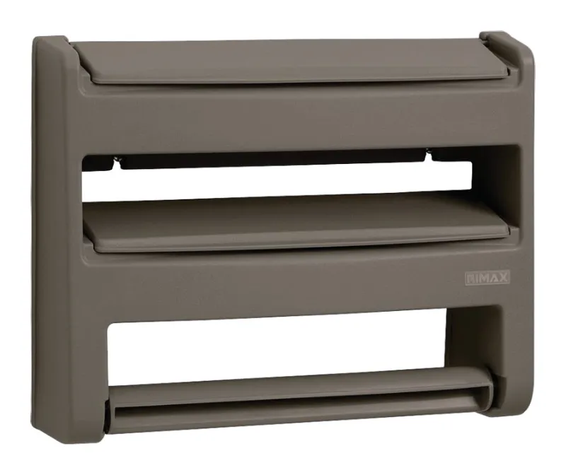 Portarrollos triple taupe Rimax