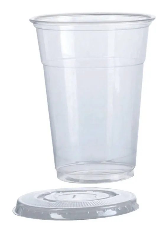 Tapa para vaso transparente PP 10 oz