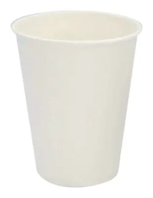 Caja de vaso de cartón 12 oz sin asa lisos bebida caliente 50 × 20 boca 90 mm