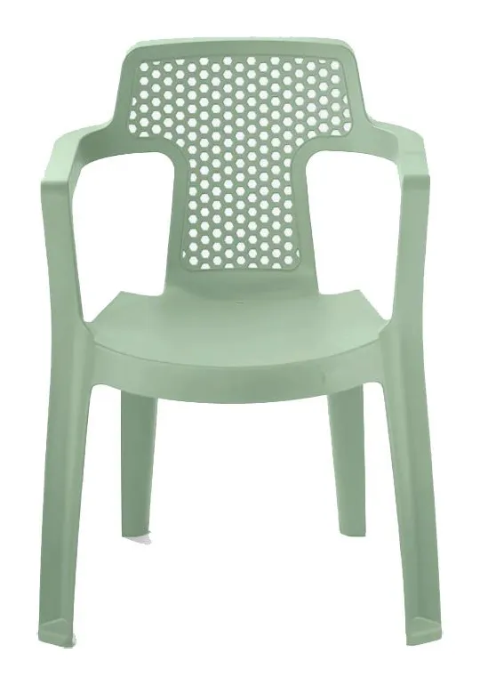 Silla mia con brazos verde salvia Rimax
