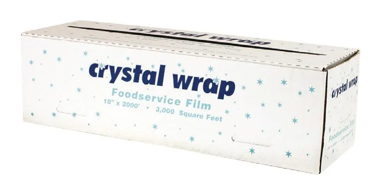 Rollo de film plástico para alimentos 18 × 2000 con cortador