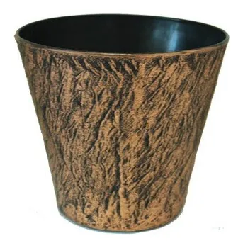 Maceta conica labrada color cobre #3 kedy