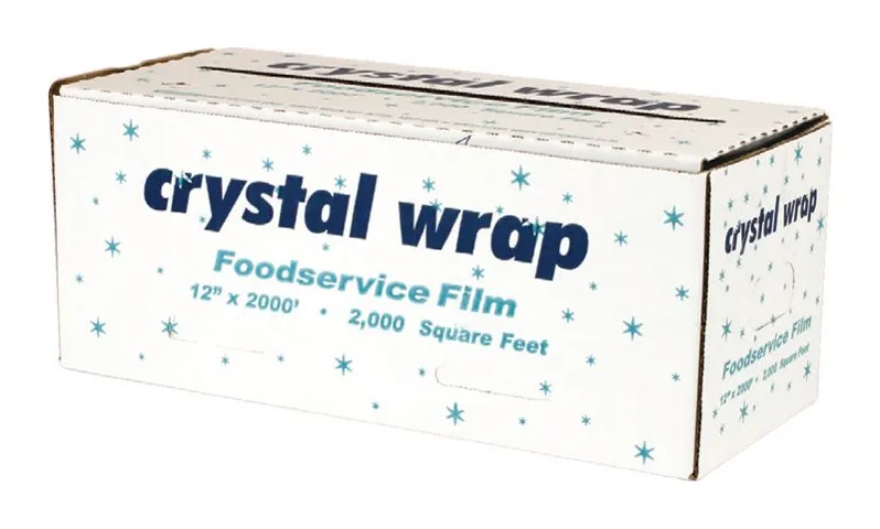 Rollo de film plástico para alimentos 12 × 2000 con cortador