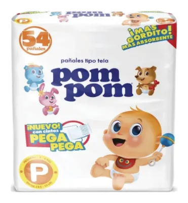 Pañal Pom Pom velcro talla P 6 × 54